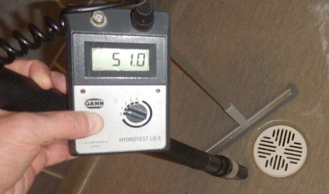 Kosteusmittaukset ovat osa tutkimusta